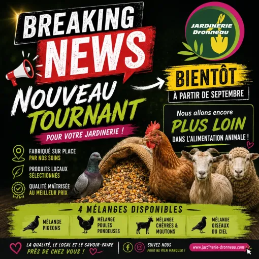Nouveauté dans votre jardinerie à Chalais : mélange pigeon et oiseau du ciel, Chalais, JARDINERIE DRONNEAU